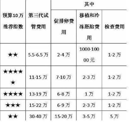 试管婴儿费用-试管婴儿费用分析及预算指南